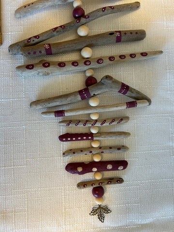 Wine and Cream Wall Hanging
